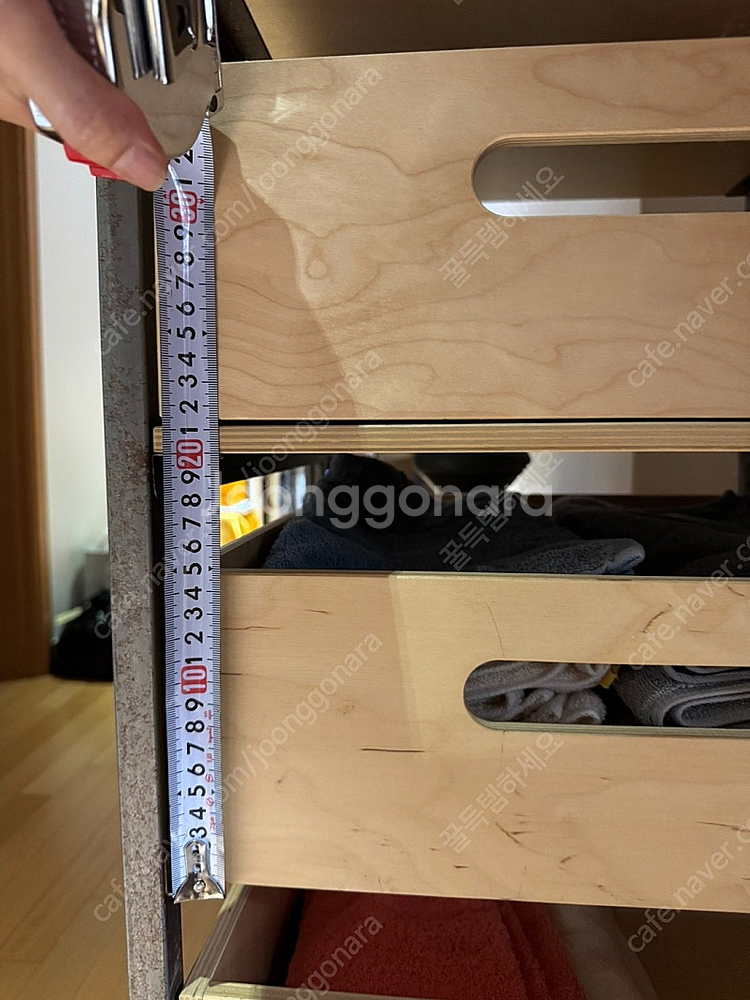 철제 스틸 서랍장 수납장 철제프레임 원목 서랍 최고급 ...--9