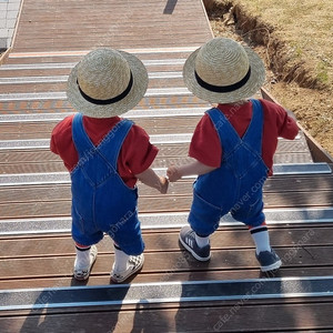 쌍둥이 자라 청멜빵바지(2~3세)
