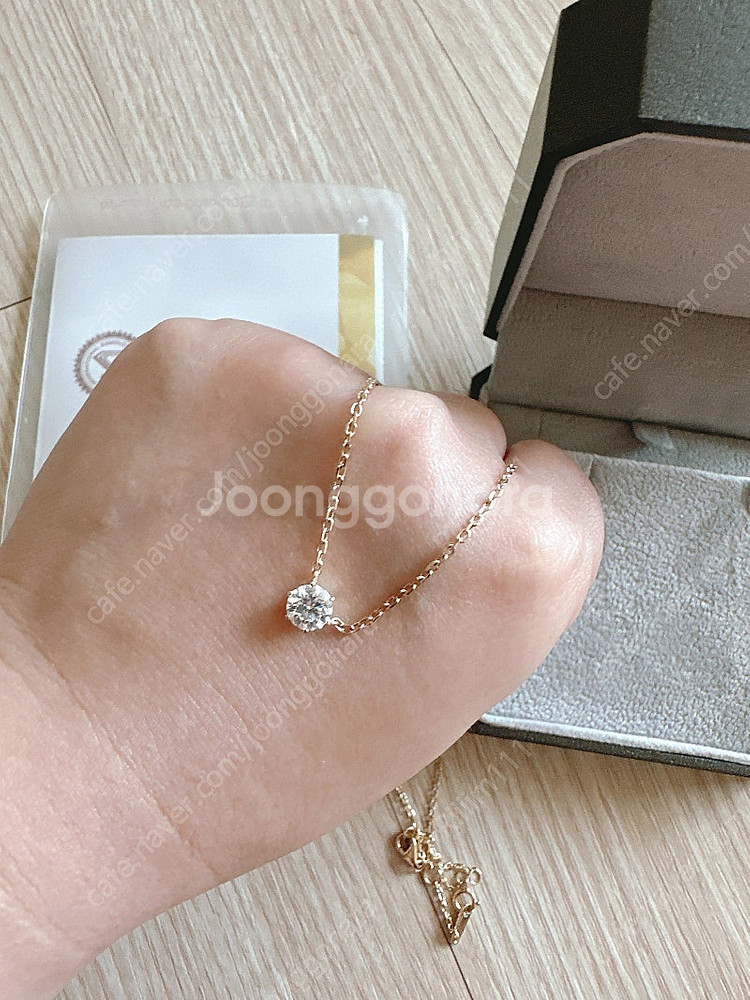 5부 랩다이아목걸이 (5푼/옐골/감정서있음)--2