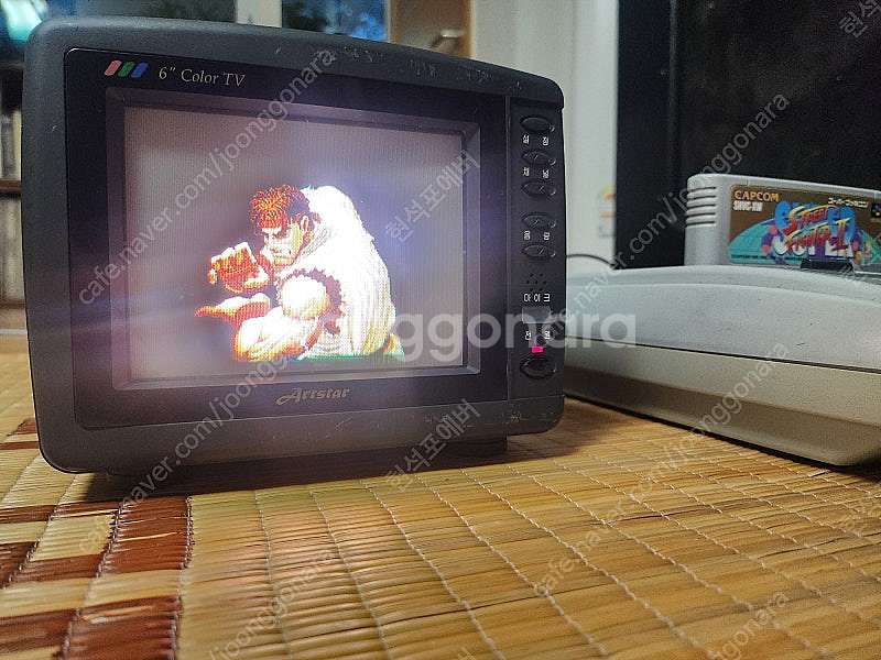 레트로 Artstar 6인치 포터블 컬러 브라운관 TV...--0