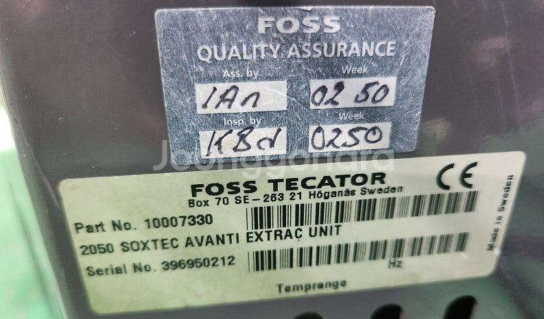 FOSS 2050 SOXTEC AVANTI 조지방추출장...--2