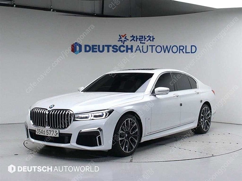 흰색 BMW 7시리즈 중고 BMW 중고 740I M 스포츠 패키지 중고자동차가격 65,622 km