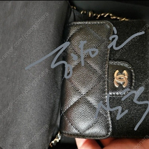 샤넬 체인지갑 블랙 금장 캐비어 ap 0238