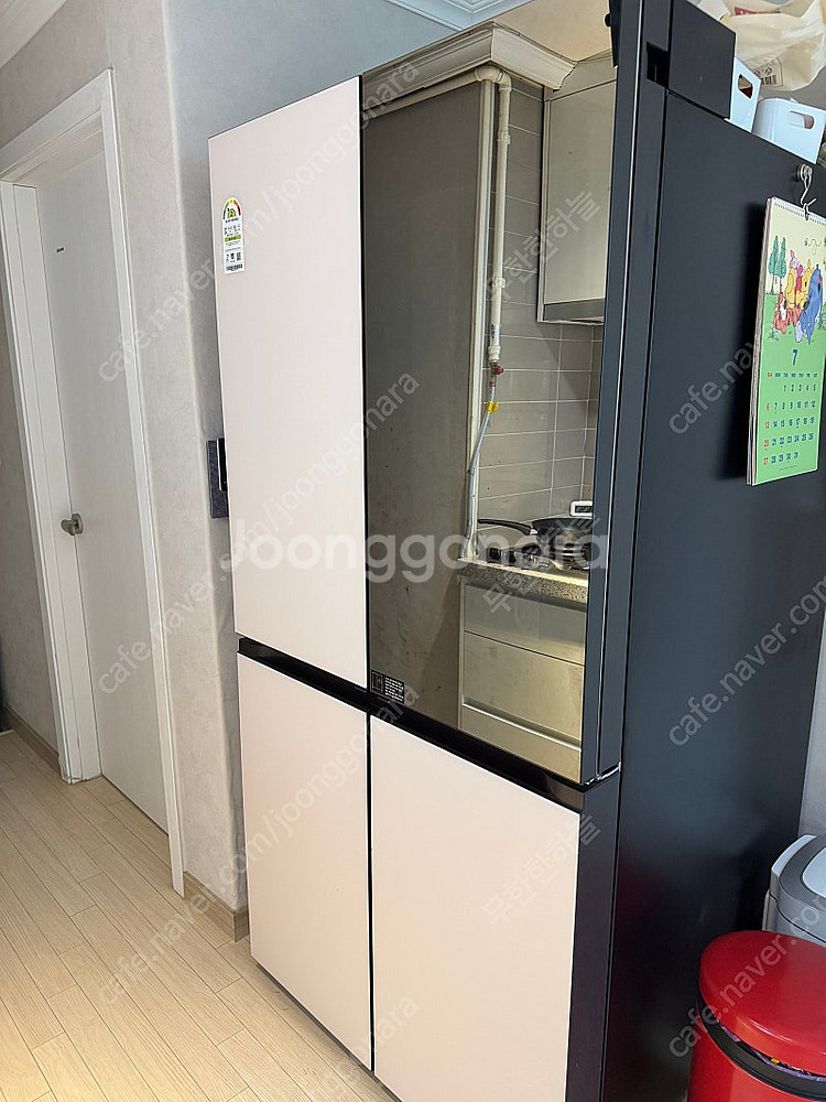 LG 오브제 4도어 노크온 냉장고 팝니다 (M873GB...--1