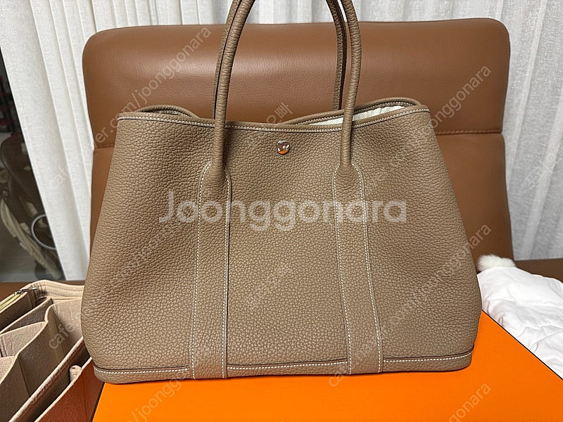 에르메스 가든파티 36 네곤다 에토프 신품급--0