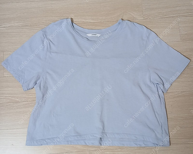 [품절상품] 윤슬샵 하프 반팔 티 셔츠 스카이 블루--2