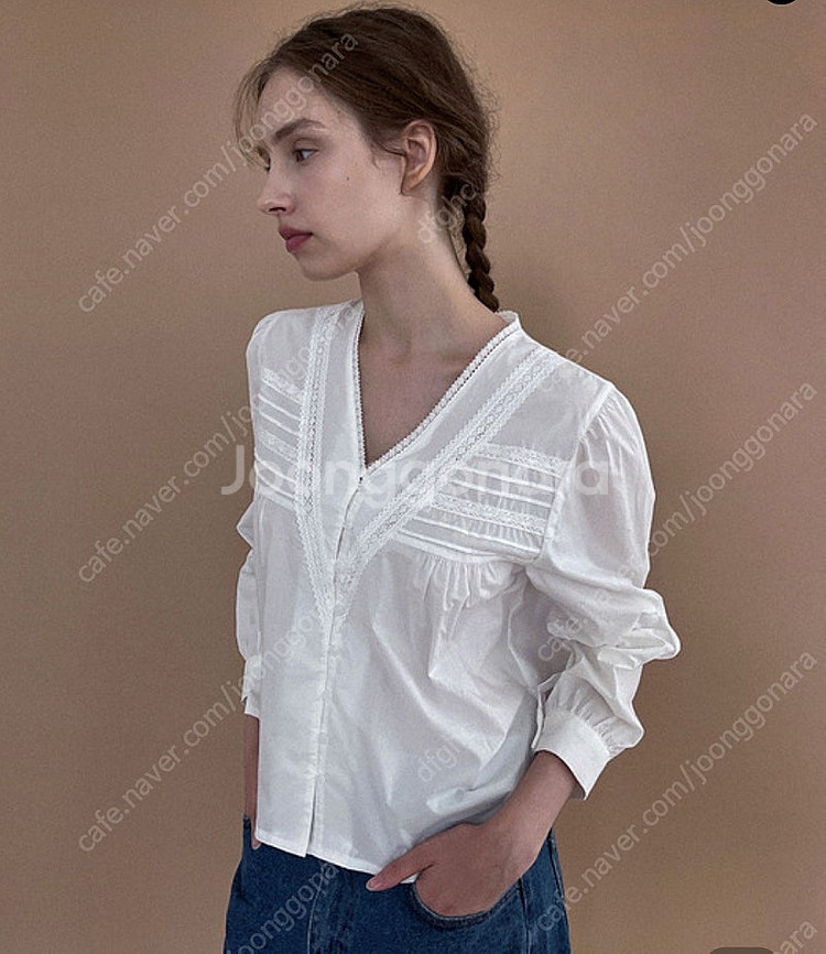 스튜디오솔트 블라우스 MONET LACE BLOUSE--0