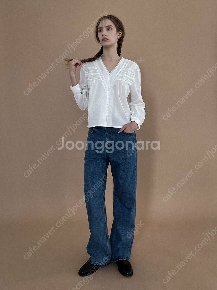 스튜디오솔트 블라우스 MONET LACE BLOUSE--1