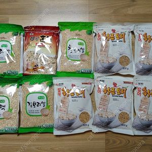 정원식품 발아곡물세트 잡곡세트 10봉 100% 국내산 미개봉. 발아 황금찰보리, 찰보리쌀, 압맥, 보리쌀, 겉보리쌀, 15곡 혼식
