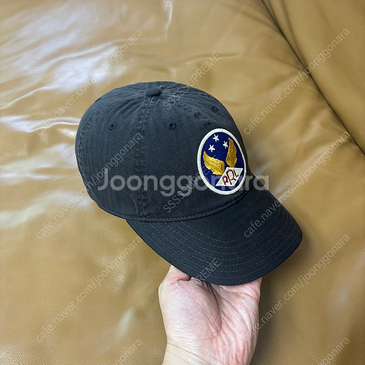 RRL 더블알엘 랄프로렌 폴로 블랙 6패널 볼캡 모자 ...--2