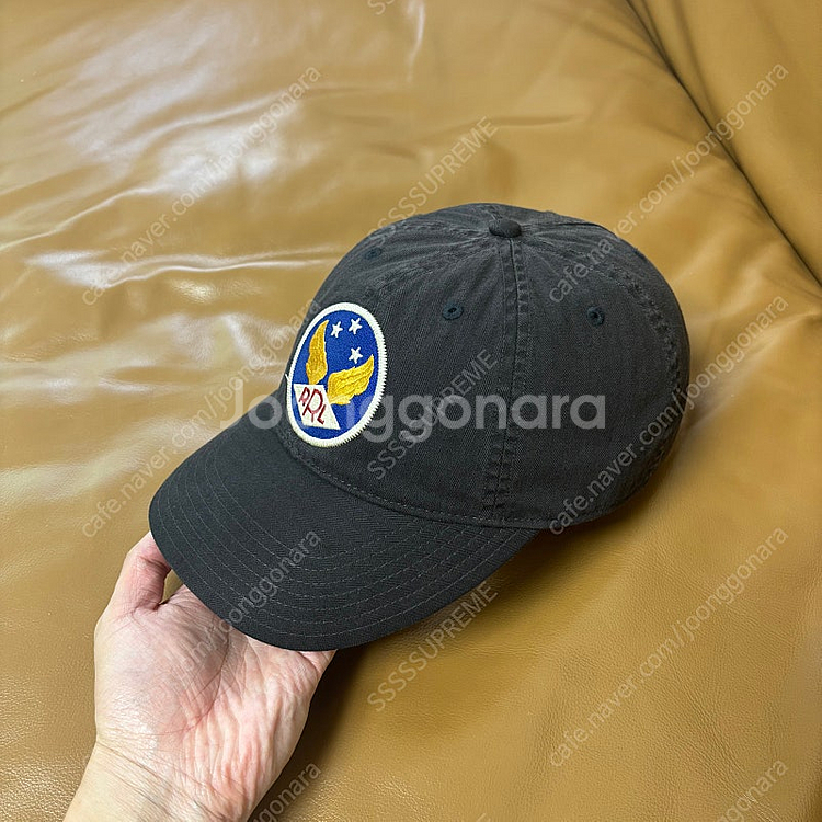 RRL 더블알엘 랄프로렌 폴로 블랙 6패널 볼캡 모자 ...--3