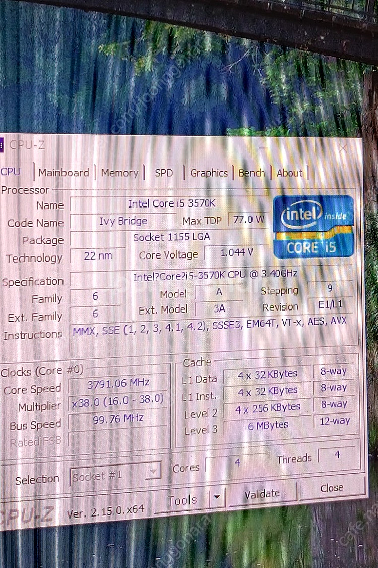 인텔 cpu i5 3570k 부산 직거래--0