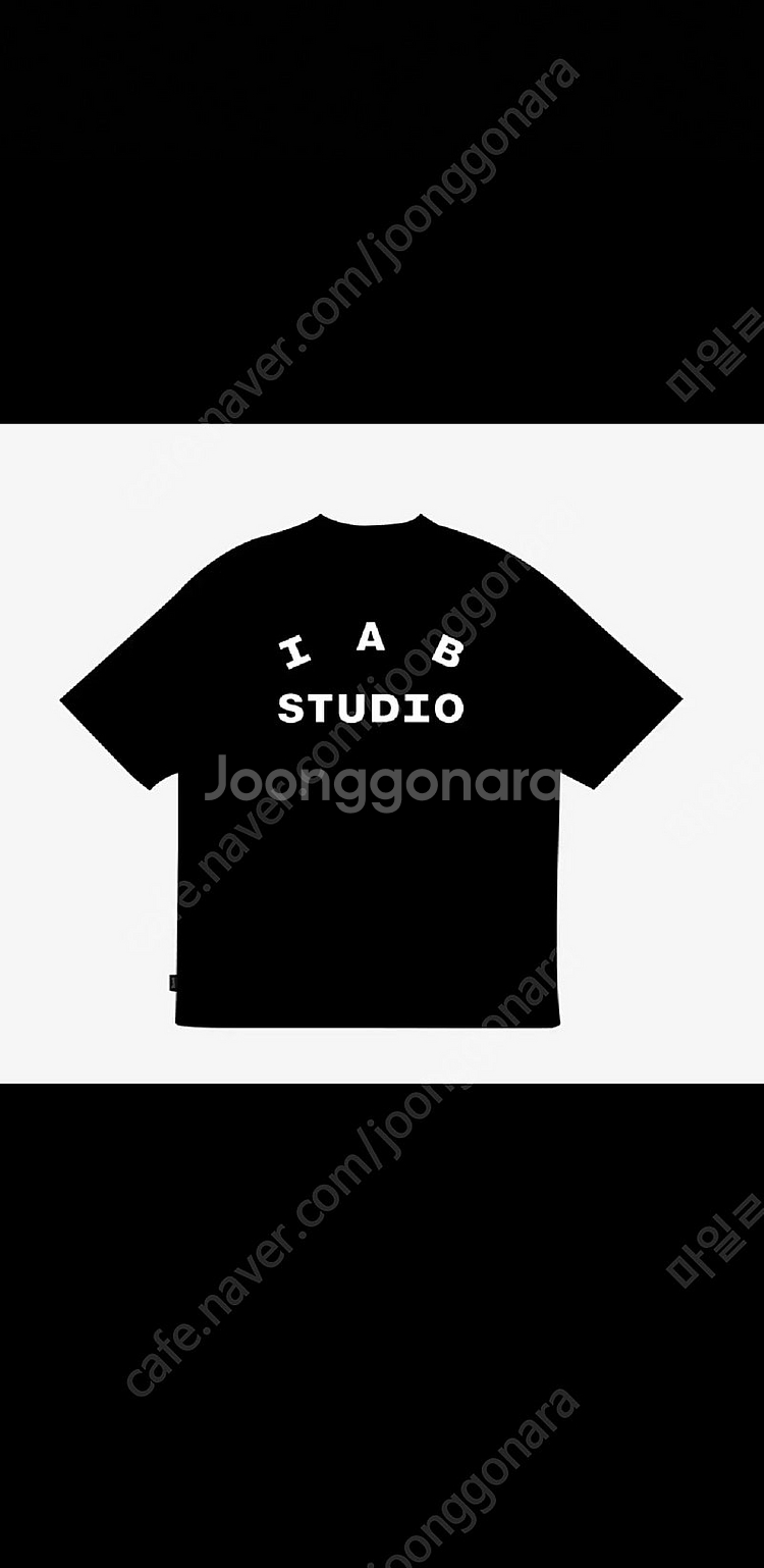 [L,Xl]아이앱 스튜디오 티셔츠 블랙 화이트 미개봉 ...--0
