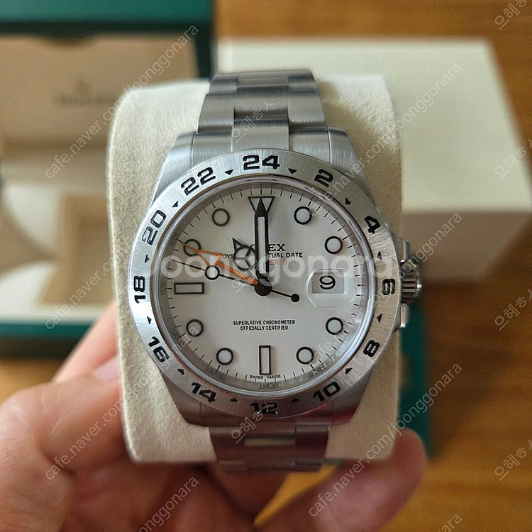 롤렉스 익스플로러2 42mm 화이트 풀셋--1