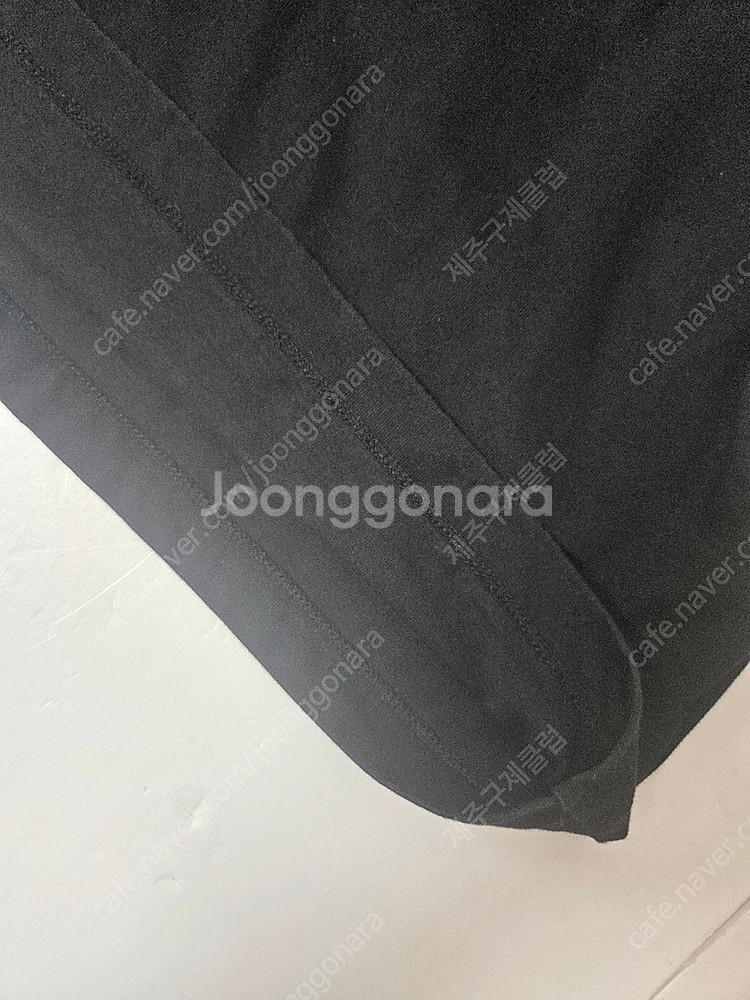 준지 어깨패드 민소매 티셔츠 블랙(S)--3