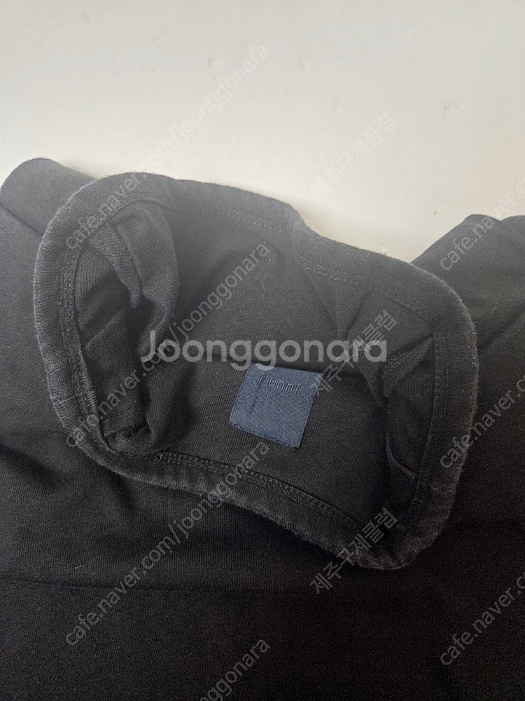 준지 어깨패드 민소매 티셔츠 블랙(S)--8