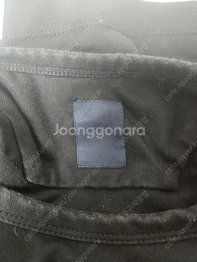 준지 어깨패드 민소매 티셔츠 블랙(S)--9