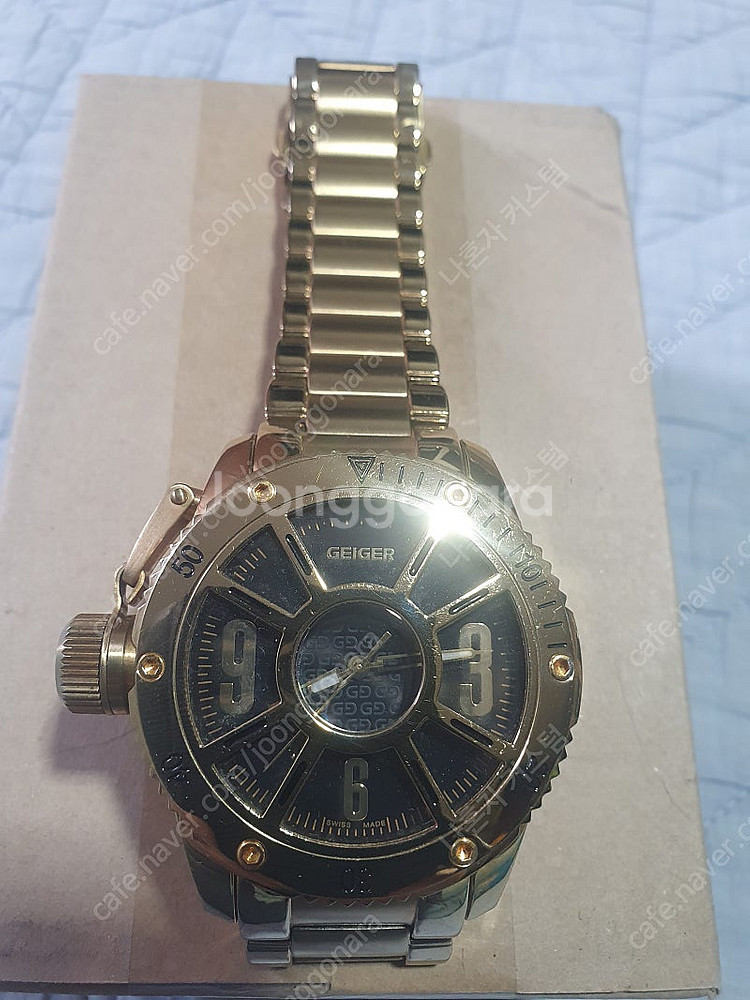 가이거 ge6020bg 메탈 손목시계 입니다--2