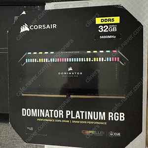 Corsair Dominator Platinum RGB 32GB (16 GB x 2) DDR5 5600mhz C36 DRAM