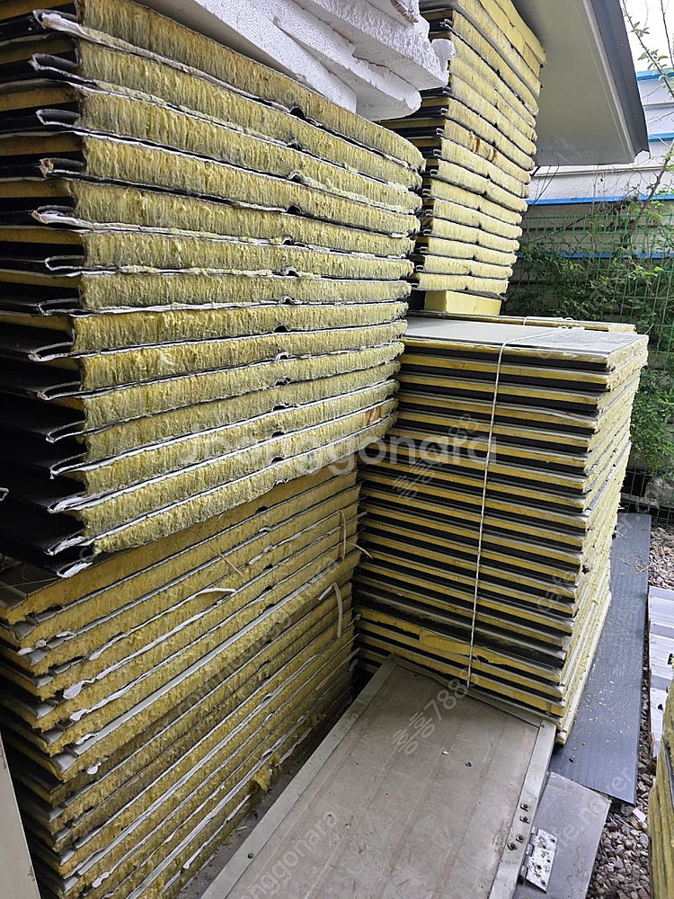 (판매)그라스울판넬 불연재 준불연 샌드위치판넬 조립식판넬 조립식창고 컨테이너 콘테이너 H빔--4