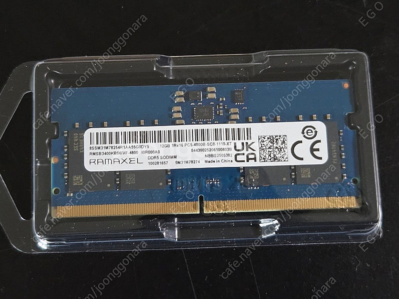 RAMAXEL DDR5 4800 노트북 램 12GB L...--0