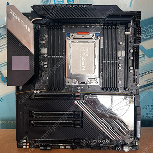 AMD 스레드리퍼 3960x 24코어 48쓰레드 ASUS ROG ZHENTAI II EXTREME 보드 셋트
