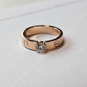 까르띠에 러브링 솔리테어 49호 0.34ct 판매 A급