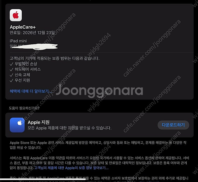 아이패드 미니 7세대 샐룰러 스페이스그레이 + 애플케 ...--5
