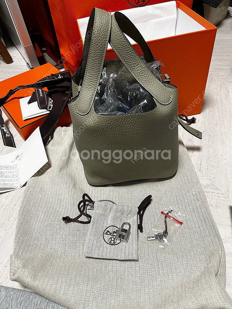 에르메스 피코탄 18 소지 은장--1