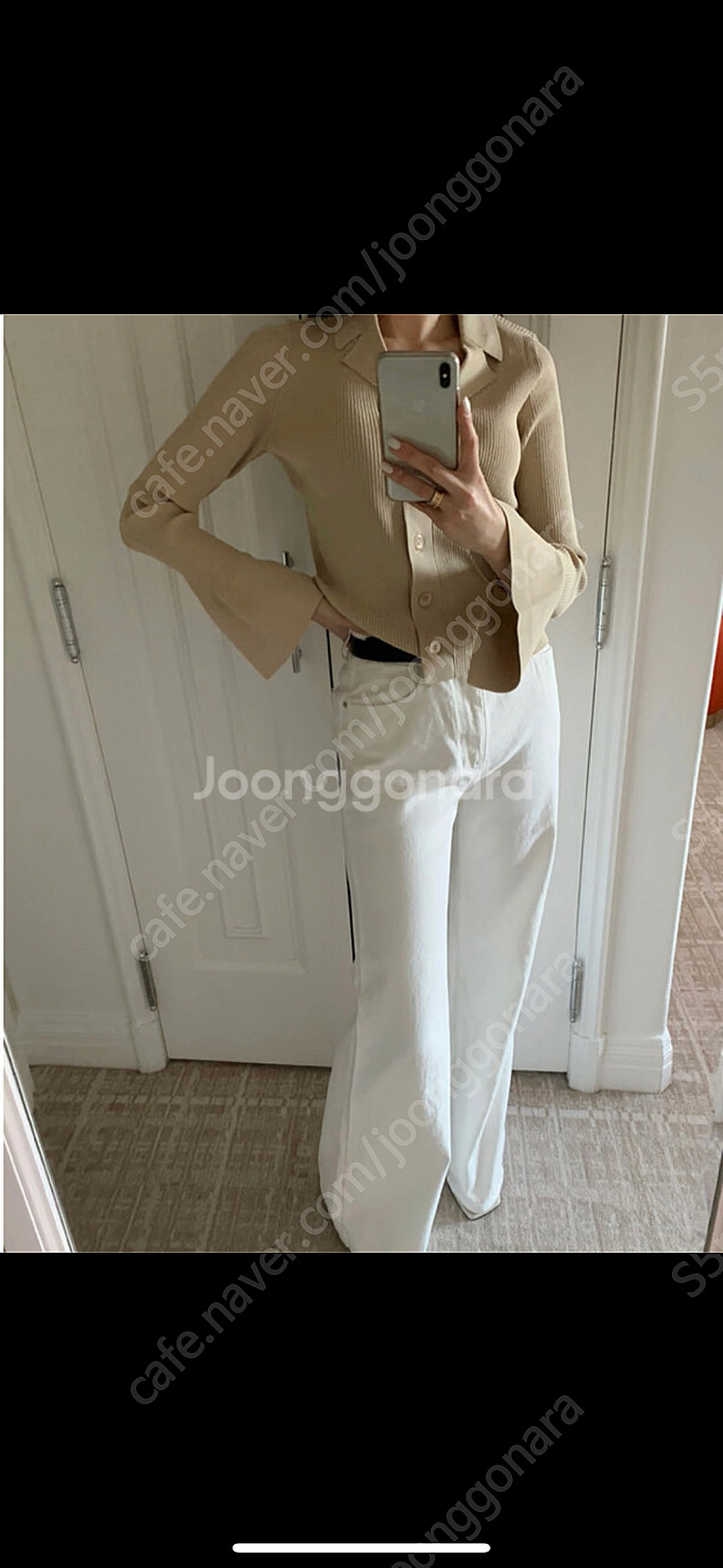 브론 울림 세미 와이드 화이트 숏 xs--1