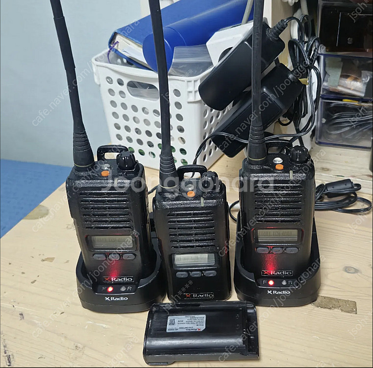 국산 연화엠텍 업무용 무전기 xl-400 3대 일괄 중...--0