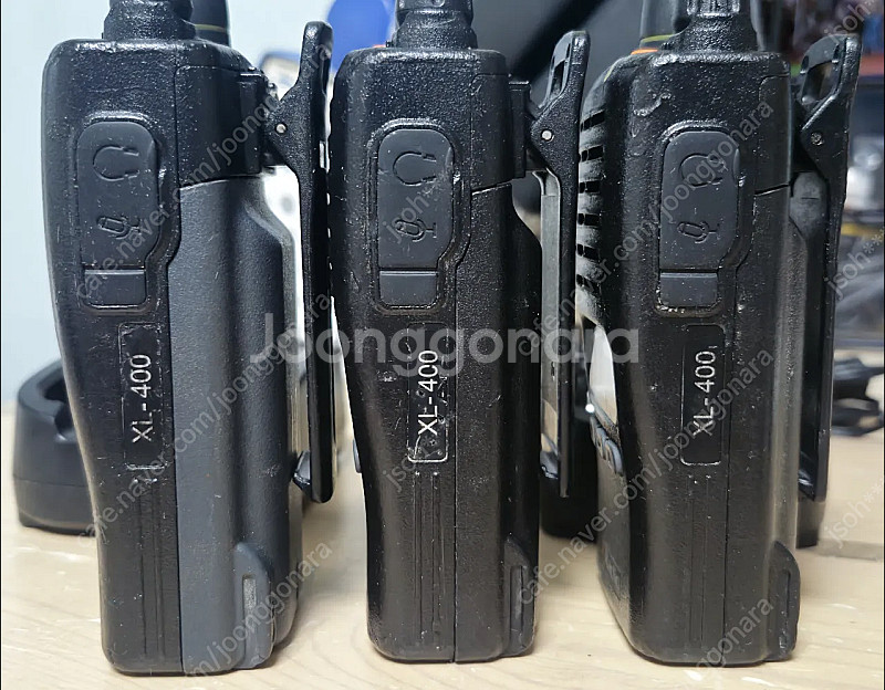 국산 연화엠텍 업무용 무전기 xl-400 3대 일괄 중...--2