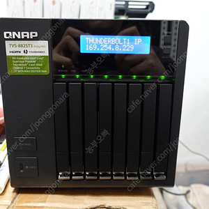 [대용량 64TB SSD 고속나스] 최대 25Gbps 지원하는 네트워크 및 썬더볼트 탑재 NAS 판매. (QNAP TVS-882ST3)