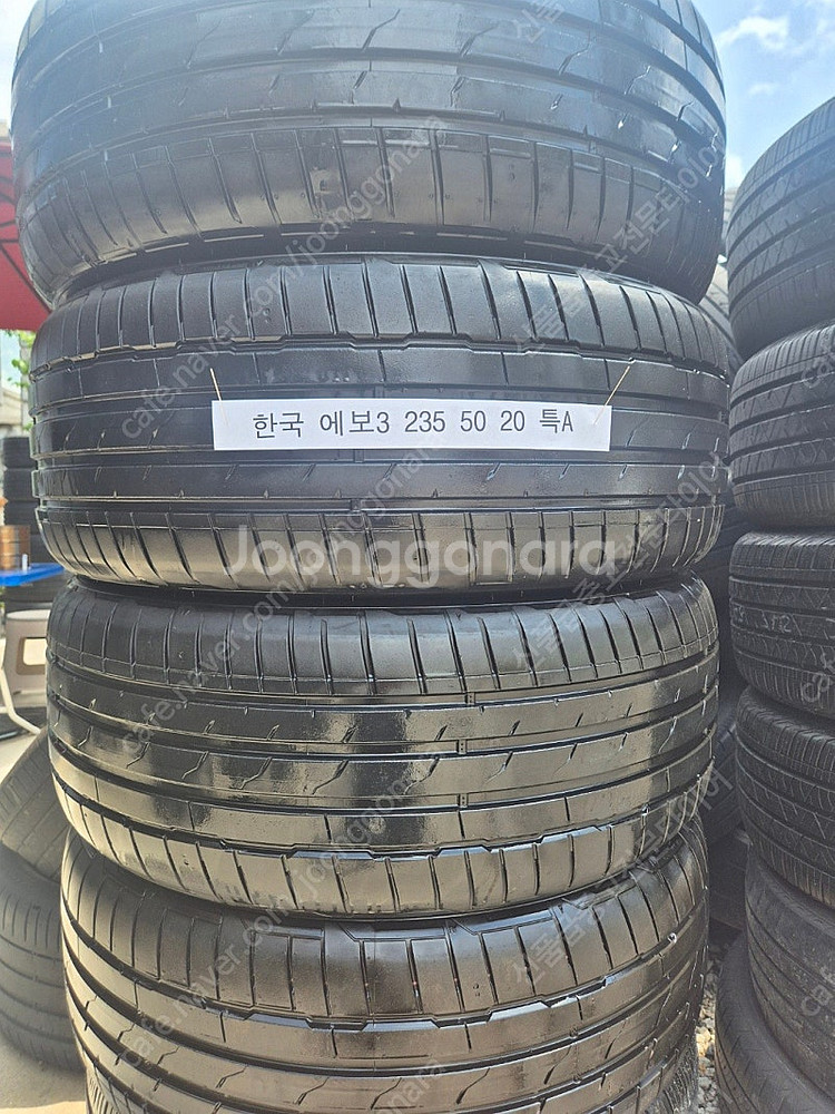 235 50 20 한국 타이어 에보3 장착무료 특A급--2