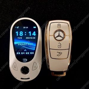 벤츠 G클래스 AMG 지바겐 모든연식 자동차키를 최신형 벤츠 전용 타입 LCD 풀터치 스크린 디스플레이키로 업그레이드 컨버전 전환 제작 편리한 근접도어 기능 추가 활성화 작업