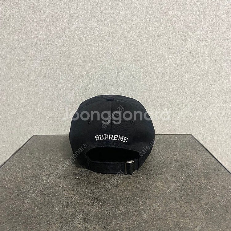 슈프림 멀티 컬러 로고 워시드 블랙 볼캡 모자--3