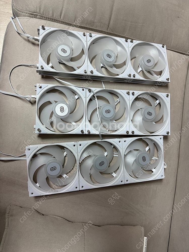 3rsys silent 120팬 cpu 팬 3팩 화이트...--0