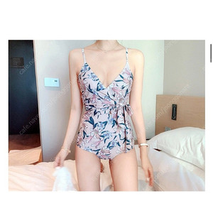 (새상품)플라워 랩 모노키니 수영복
