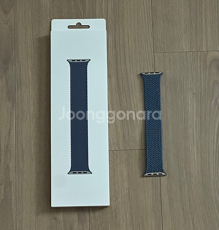 애플워치 정품 스트랩 42mm 데님 브레이드 솔로 루프...--0