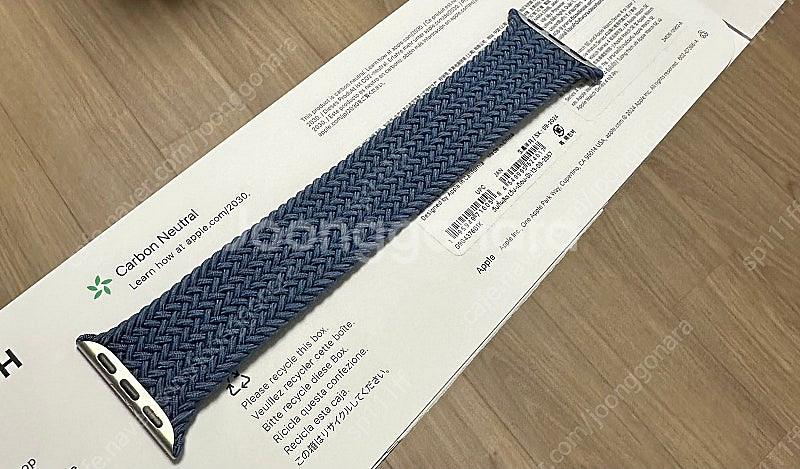 애플워치 정품 스트랩 42mm 데님 브레이드 솔로 루프...--1