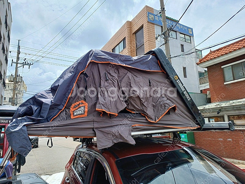 툴레 하프로 팩라인 코토 일체형 루프박스 루프탑텐트 가...--1