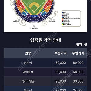 7/3 두산 삼성전 327블럭 19구역 1장 팔아요