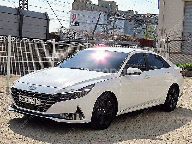 아반떼 중고차 아반떼 하이브리드 중고 흰색 2021년식...--3