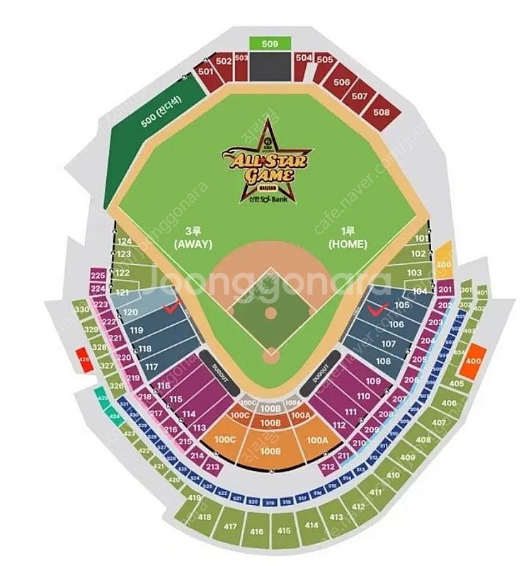 직거래가능) 7월12일 KBO 프로야구 올스타전 1루 ...--0