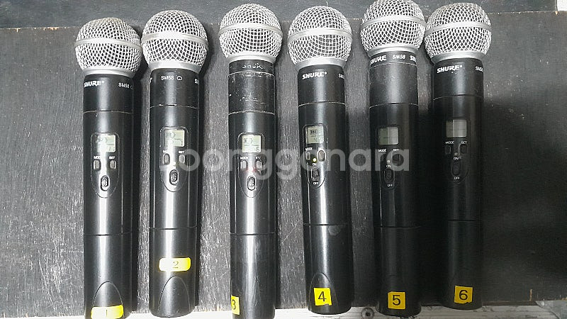 shure ulxp4 슈어 슈무선마이크 핸드 6세트 일...--0