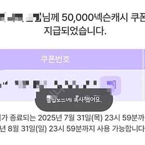 넥슨캐시 50,000원