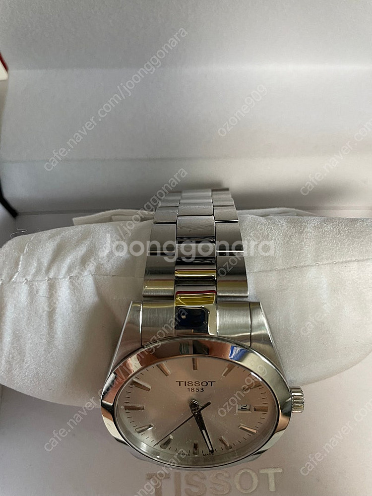 티쏘 젠틀맨 쿼츠 흰판 풀박스--2