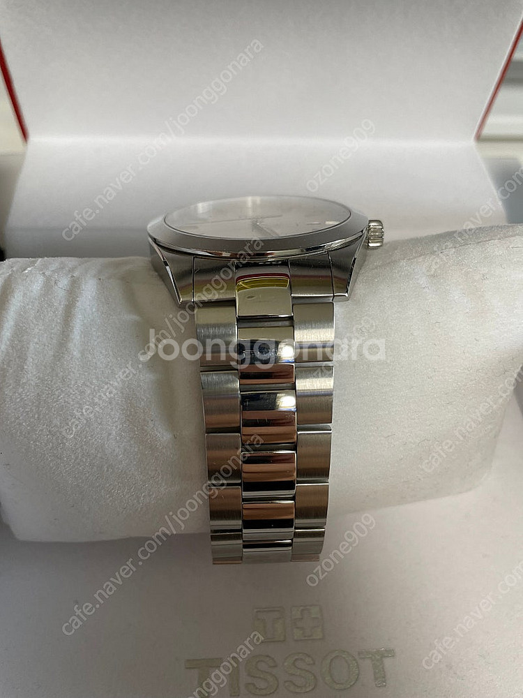 티쏘 젠틀맨 쿼츠 흰판 풀박스--3