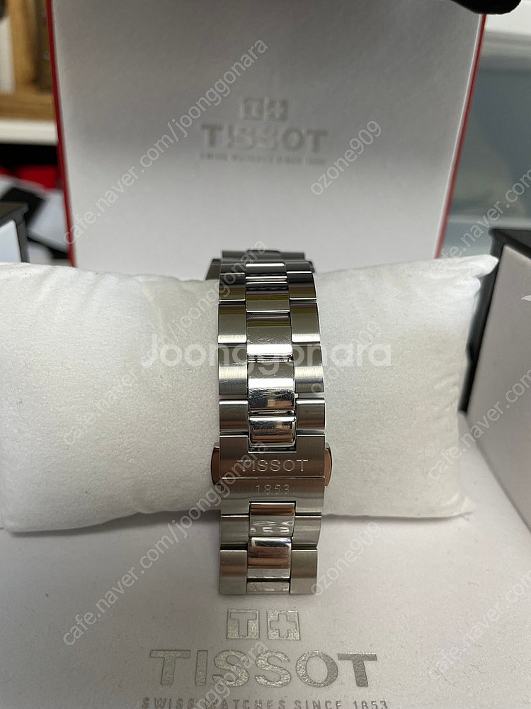 티쏘 젠틀맨 쿼츠 흰판 풀박스--5