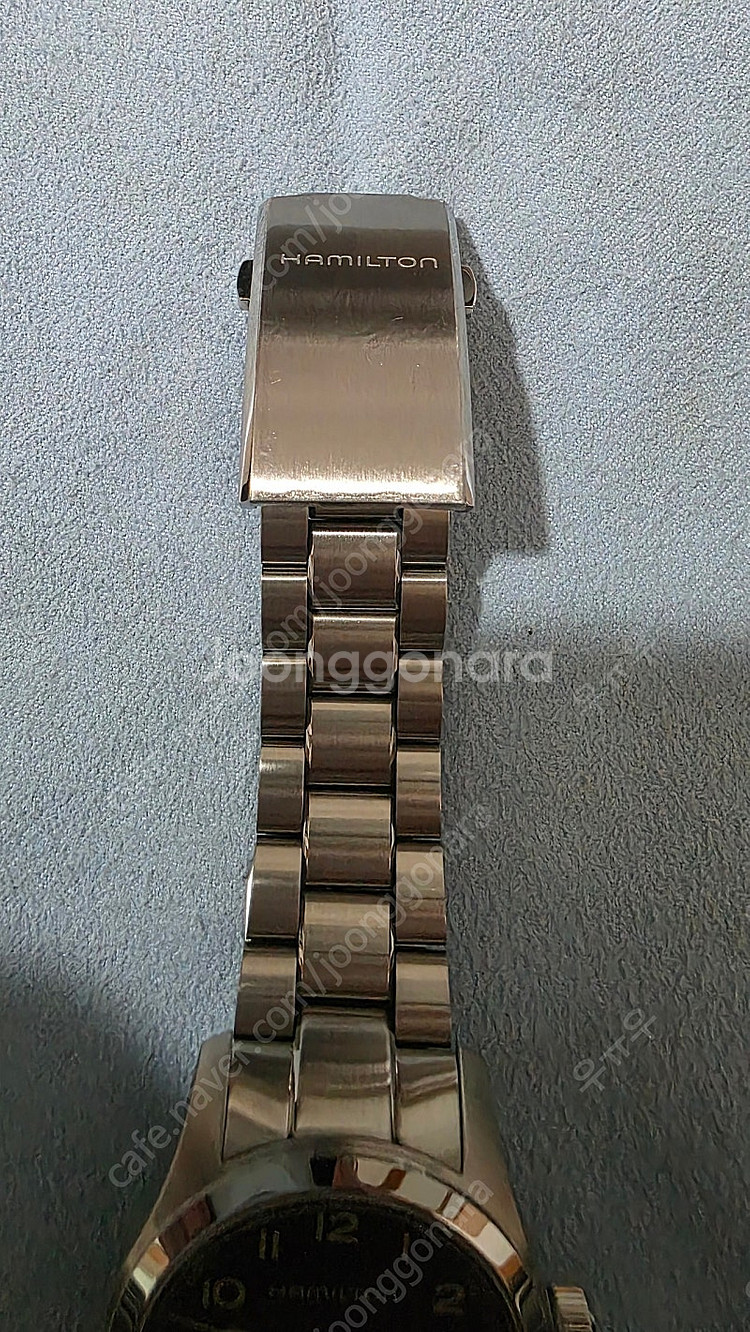 해밀턴 카키필드 머피 38mm 블랙 브레이슬릿 H704...--5
